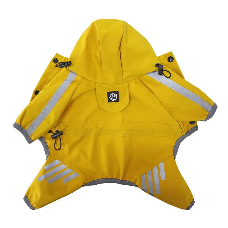 Waterproof Four Leg Dog Raincoat