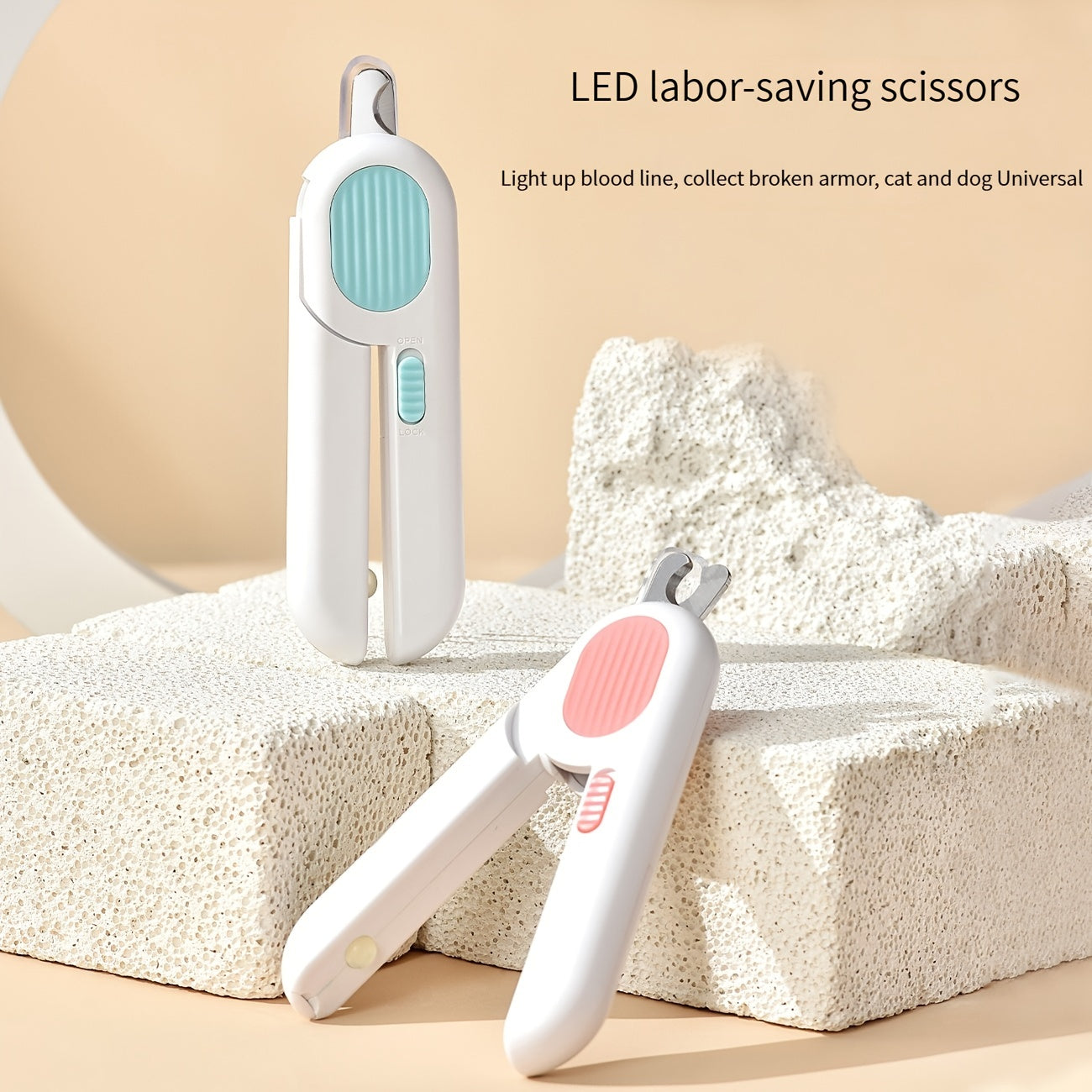 Pet Nail Trimmers With LED Light